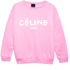 celine sweatshirt pink